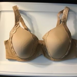 Soma 40 D tan basic and tan lace bras